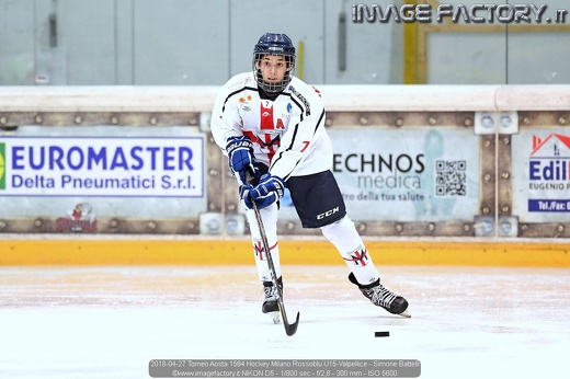 2018-04-27 Torneo Aosta 1564 Hockey Milano Rossoblu U15-Valpellice - Simone Battelli